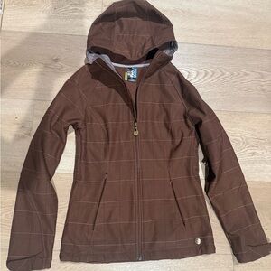 Burton Chocolate Brown Hooded Dry Ride Jacket